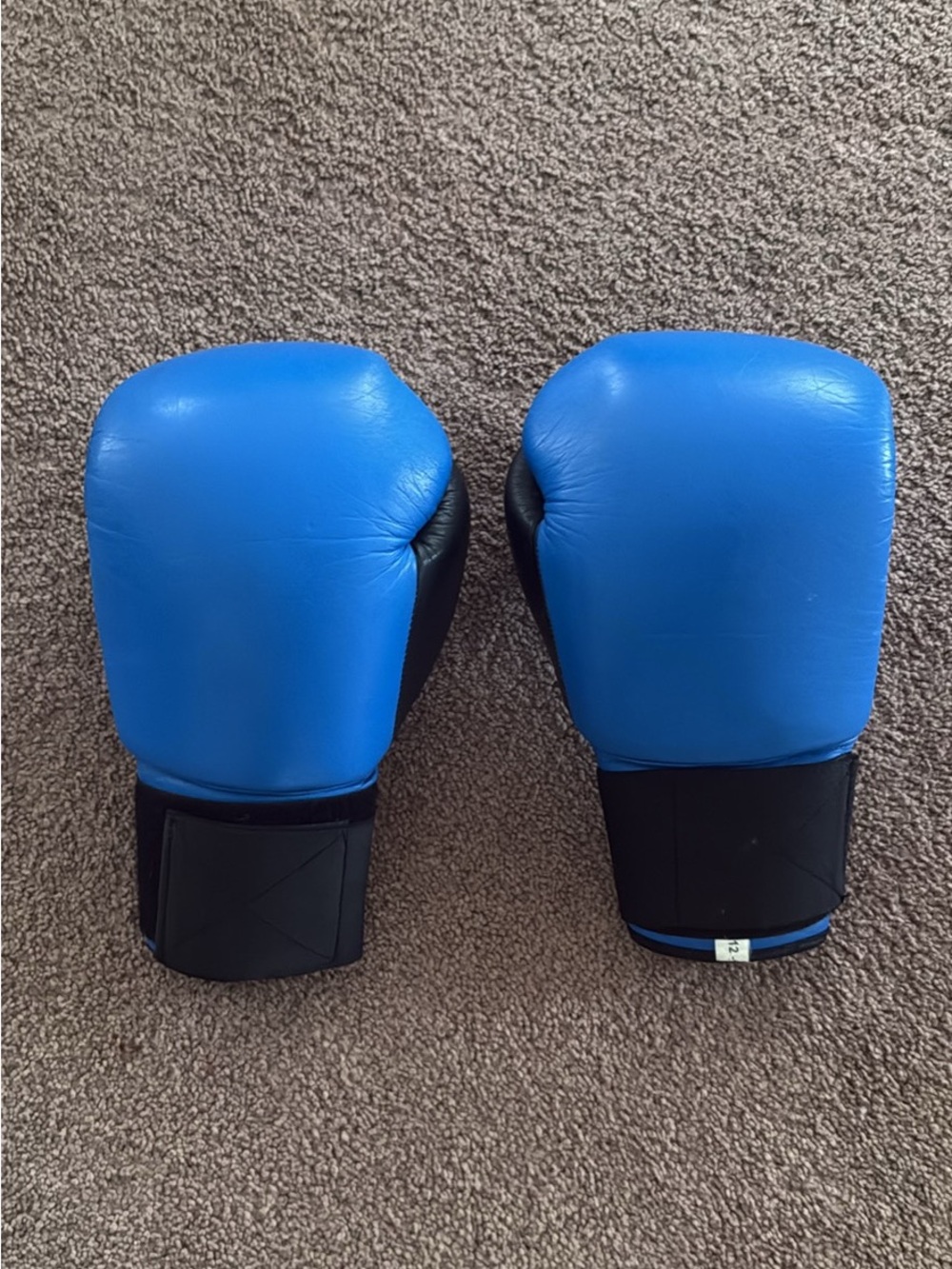 Blue Men's Boxing Gloves with Wrist Support